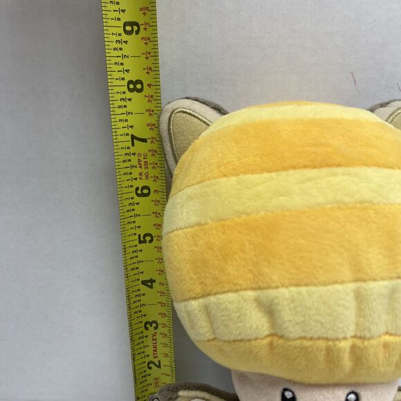 Super Mario Bros. U Yellow Toad Flying Squirrel 8" Plush San-Ei Nintendo 2013 - Picture 4 of 6